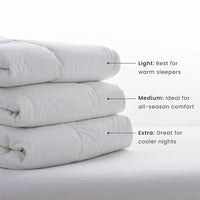 8-Piece Percale & LaCrosse™ Down Bedding Bundle,