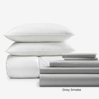 8-Piece Percale & LaCrosse™ Down Bedding Bundle,