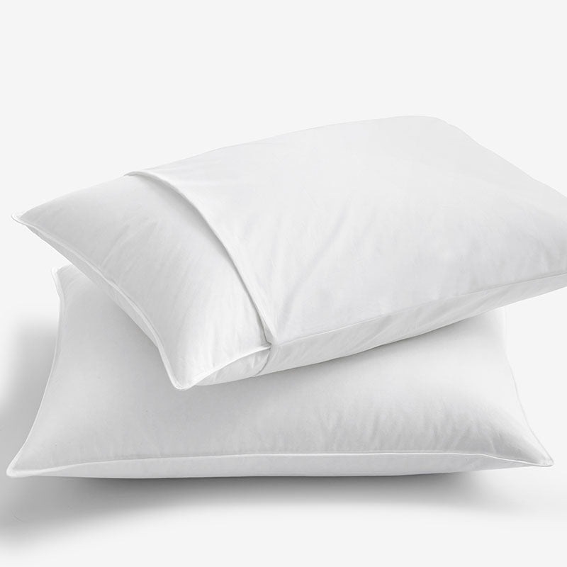4-Piece Down Pillow & Protector Bundle,