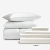 8-Piece Percale & LoftAIRE™ Down Alternative Bedding Bundle,
