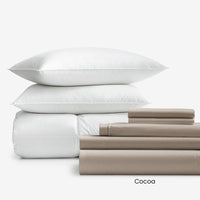 8-Piece Percale & LoftAIRE™ Down Alternative Bedding Bundle,