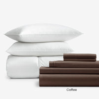 8-Piece Percale & LoftAIRE™ Down Alternative Bedding Bundle,