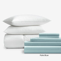 8-Piece Percale & LoftAIRE™ Down Alternative Bedding Bundle,