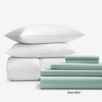 8-Piece Percale & LoftAIRE™ Down Alternative Bedding Bundle,
