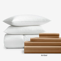 8-Piece Percale & LoftAIRE™ Down Alternative Bedding Bundle,