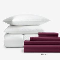 8-Piece Percale & LoftAIRE™ Down Alternative Bedding Bundle,
