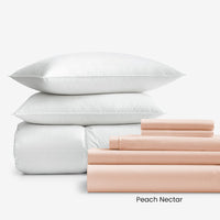 8-Piece Percale & LoftAIRE™ Down Alternative Bedding Bundle,