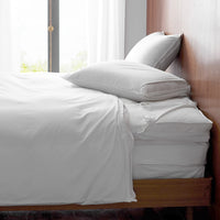 Organic Cotton Sateen Mattress/Box Spring Protector - 18 in., Twin XL,White