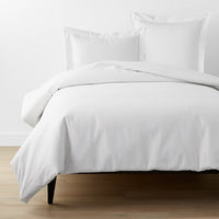 Classic Cool Organic Cotton Percale Solid Duvet Cover - White, Twin/Twin XL,White