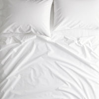 Classic Cool Organic Cotton Percale Solid Duvet Cover - White, Twin/Twin XL,White