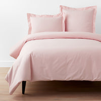 Classic Cool Organic Cotton Percale Solid Duvet Cover - Petal Pink, Twin/Twin XL,Petal Pink