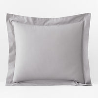 Classic Cool Organic Cotton Percale Solid Sham - Gray, Euro,Gray