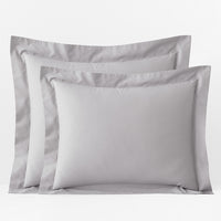 Classic Cool Organic Cotton Percale Solid Sham - Gray, Standard,Gray
