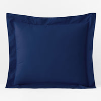 Classic Cool Organic Cotton Percale Solid Sham - Navy, Euro,Navy