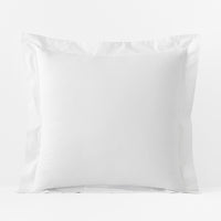Classic Cool Organic Cotton Percale Solid Sham - White, Euro,White