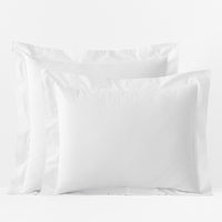 Classic Cool Organic Cotton Percale Solid Sham - White, Standard,White