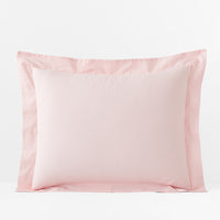 Classic Cool Organic Cotton Percale Solid Sham - Petal Pink, Standard,Petal Pink