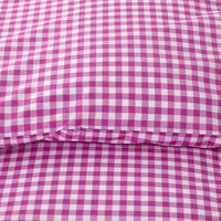 Gingham Classic Cool Organic Cotton Percale Pillowcase Set - Fuchsia, Standard,Fuchsia