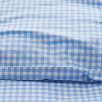 Gingham Classic Cool Organic Cotton Percale Pillowcase Set - Light Blue, Standard,Light Blue