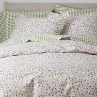 Gingham Classic Cool Organic Cotton Percale Pillowcase Set - Moss, Standard,Moss