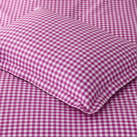 Gingham Classic Cool Organic Cotton Percale Sham - Fuchsia, Standard,Fuchsia