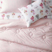Gingham Classic Cool Organic Cotton Percale Duvet Cover Set - Petal Pink, Twin/Twin XL,Petal Pink