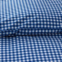 Gingham Classic Cool Organic Cotton Percale Duvet Cover Set - Dark Blue, Twin/Twin XL,Dark Blue