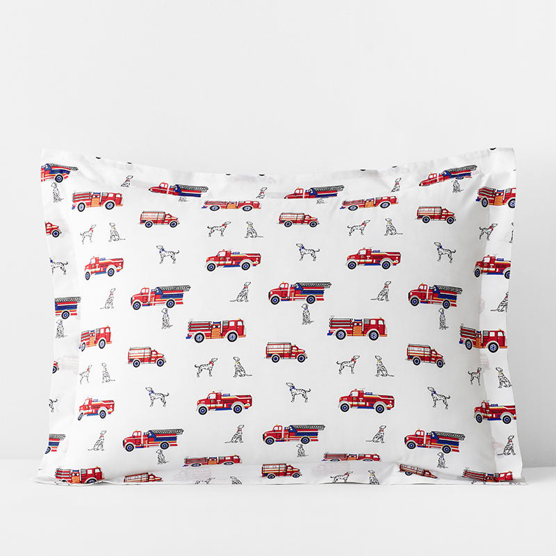 Fireman's Best Friend Classic Cool Organic Cotton Percale Sham - Multi, Standard,Multi