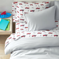 Fireman's Best Friend Classic Cool Organic Cotton Percale Sham - Multi, Standard,Multi