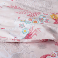 Fancy Unicorns Classic Cool Organic Cotton Percale Pillowcase Set - Pink Multi, Standard,Pink Multi