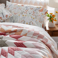 Forest Animals Classic Cool Organic Cotton Percale Sham - Ivory Multi, Standard,Ivory Multi