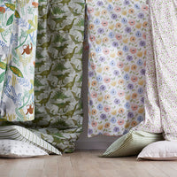 Pastel Poppies Classic Cool Organic Cotton Percale Pillowcase Set - White Multi, Standard,White Multi