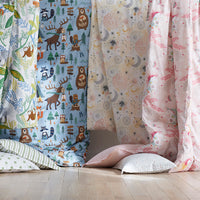 Animal Campers Classic Cool Organic Cotton Percale Sham - Blue Multi, Standard,Blue Multi
