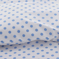 Dot Classic Cool Organic Cotton Percale Pillowcase Set - Light Blue, Standard,Light Blue