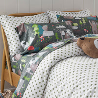 Dot Classic Cool Organic Cotton Percale Pillowcase Set - Moss, Standard,Moss