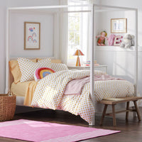 Dot Classic Cool Organic Cotton Percale Pillowcase Set - Yellow, Standard,Yellow
