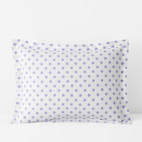 Dot Classic Cool Organic Cotton Percale Sham - Lilac, Standard,Lilac