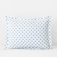 Dot Classic Cool Organic Cotton Percale Sham - Light Blue, Standard,Light Blue