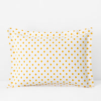 Dot Classic Cool Organic Cotton Percale Sham - Yellow, Standard,Yellow