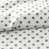 Dot Classic Cool Organic Cotton Percale Bed Sheet Set - Moss, Twin XL,Moss