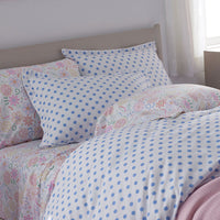 Dot Classic Cool Organic Cotton Percale Duvet Cover Set - Light Blue, Twin/Twin XL,Light Blue