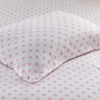 Dot Classic Cool Organic Cotton Percale Duvet Cover Set - Petal Pink, Twin/Twin XL,Petal Pink