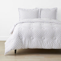 Dot Classic Cool Organic Cotton Percale Comforter Set - Lilac, Twin/Twin XL,Lilac