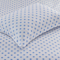 Dot Classic Cool Organic Cotton Percale Comforter Set - Light Blue, Twin/Twin XL,Light Blue