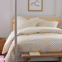 Dot Classic Cool Organic Cotton Percale Comforter Set - Yellow, Twin/Twin XL,Yellow