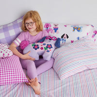 Zig Zag Classic Cool Organic Cotton Percale Pillowcase Set - Pink, Standard,Pink