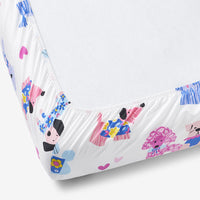 Puppy Love Classic Cool Organic Cotton Percale Crib Sheet - Multi, Crib,Multi