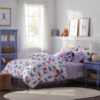 Puppy Love Classic Cool Organic Cotton Percale Bed Sheet Set - Multi, Twin XL,Multi