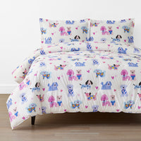 Puppy Love Classic Cool Organic Cotton Percale Comforter Set - Multi, Twin/Twin XL,Multi