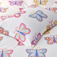 Colorful Butterflies Classic Cool Organic Cotton Percale Sham - Multi, Standard,Multi